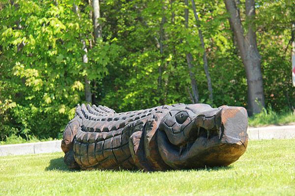 Foto af Play sculpture - crocodile