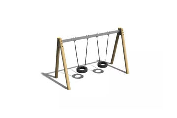 Swing - A-frame robinia and steel h 2.1m