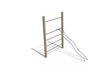 Obstacle course - climbing bars w sliding poles