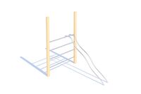 Obstacle course - climbing bars w sliding poles