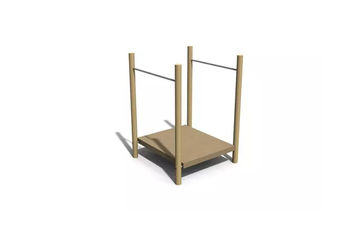 Obstacle course - square platform h 0,5m robinia