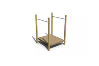 Obstacle course - square platform robinia h 0,5m