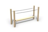 Obstacle course - balance bridge w plank