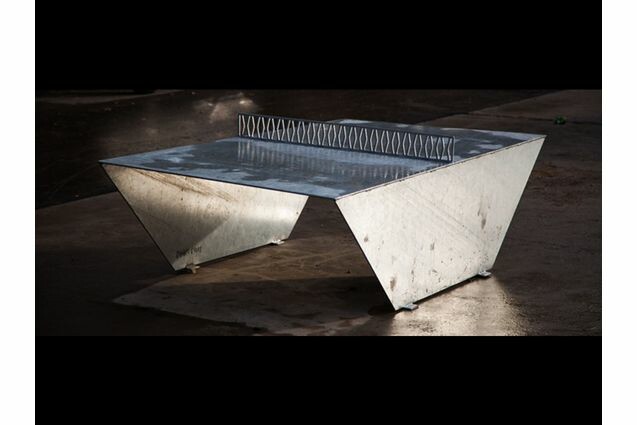 Foto af Pingout table tennis table - hop dip galvanized