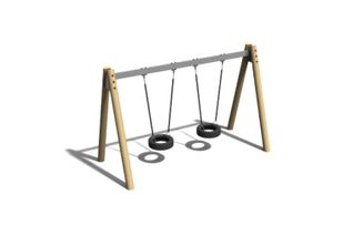 Swing - A-frame robinia and steel h 2.1m