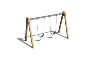 Swing - saddle A-frame robinia and steel h 2.1m