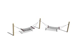 Swing - hammock double robinia wood h 1.6m