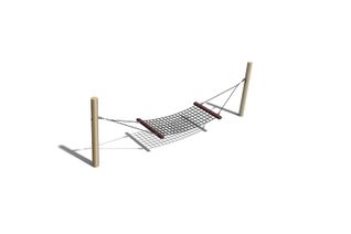 Swing - hammock single robinia wood h 1.25m