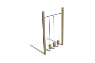 Obstacle course - lianas w balance blocks h 3m and w 2m