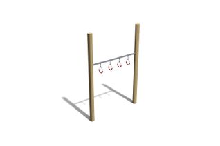 Obstacle course - monkey bar with rings h 3m and w 2m