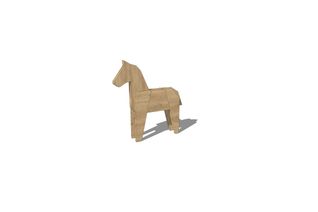 Play sculpture - horse